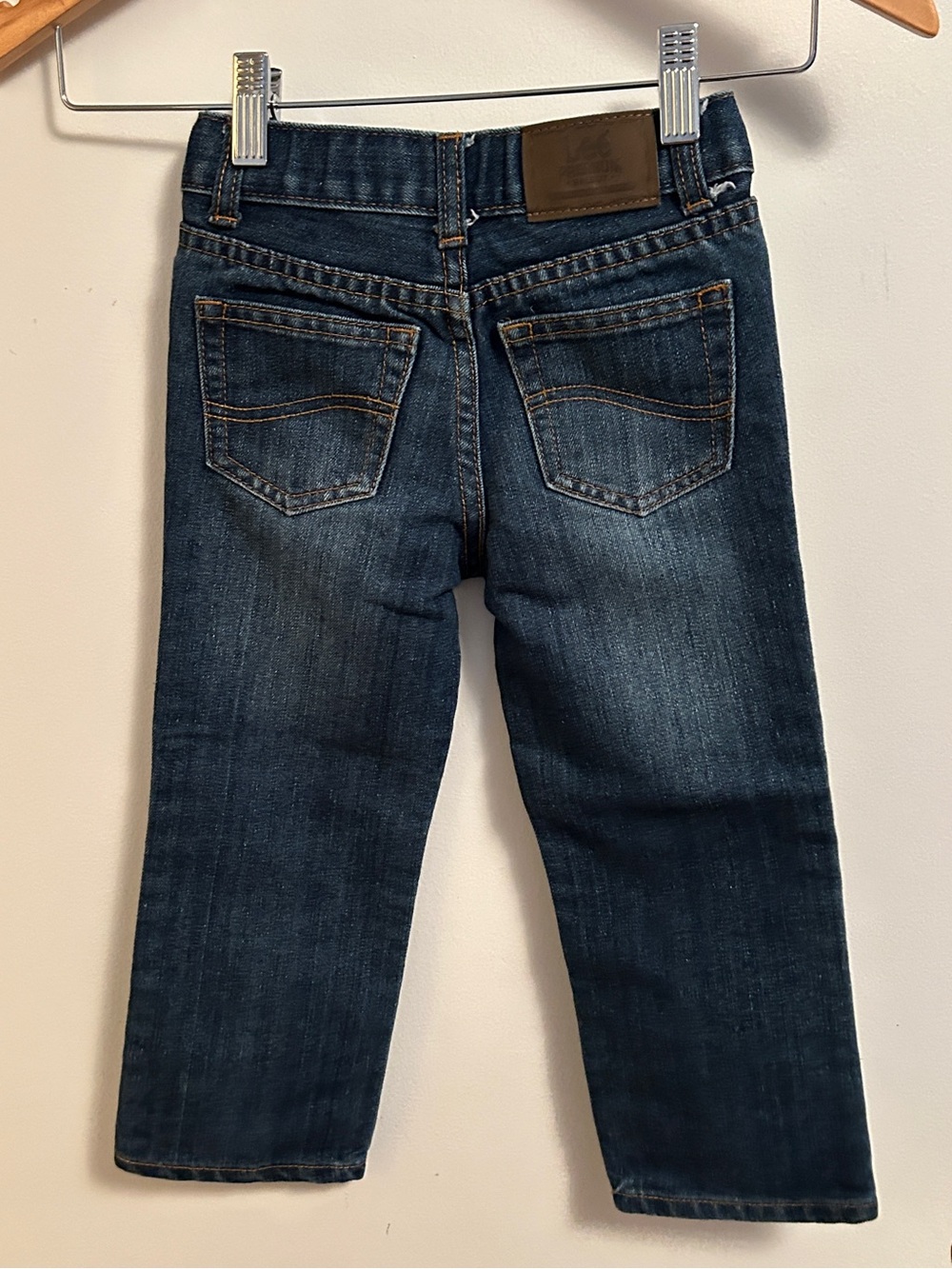 Lee Dark Blue Kids' Jeans with Gold Stitching - Picture 2 of 8